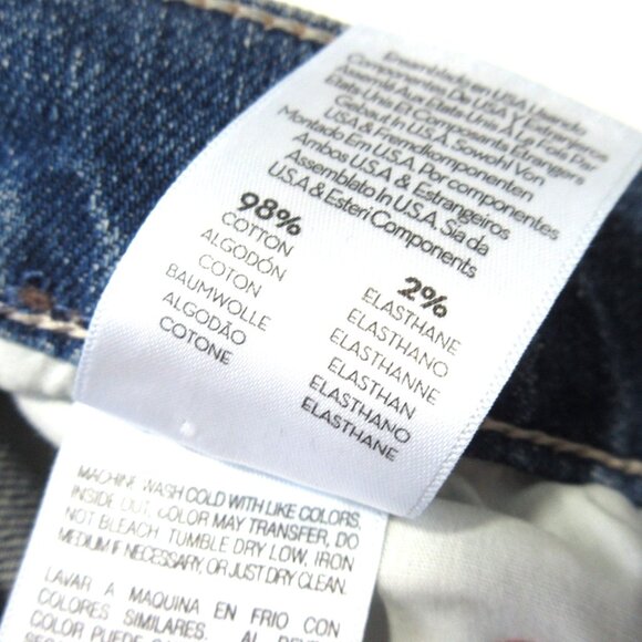 NWT Mother High Waisted Rider Skimp in Cowboys Don't Cry Straight Jeans 34 - Picture 4 of 9